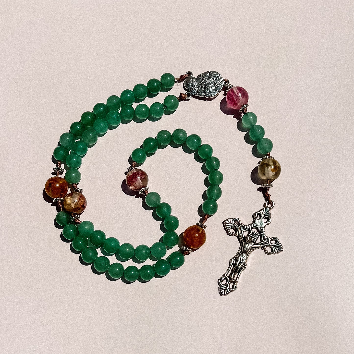 Rosary Inspired by St Joseph (green) - Australian Flower Series