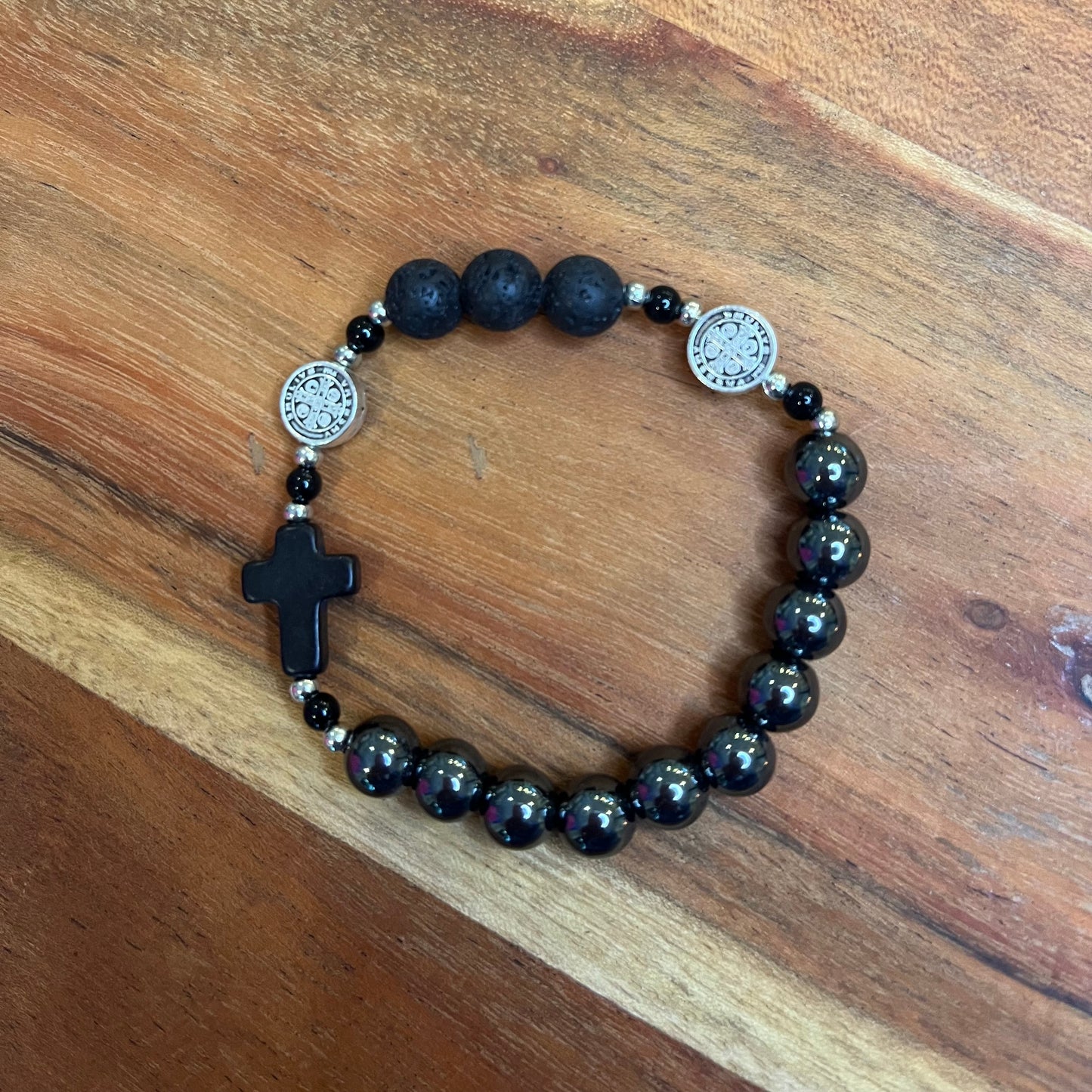 Men’s St Benedict Rosary Bracelet
