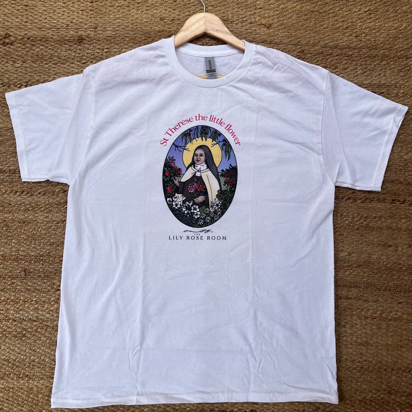 St Therese the little flower Icon T-Shirt - Australian Flower Series