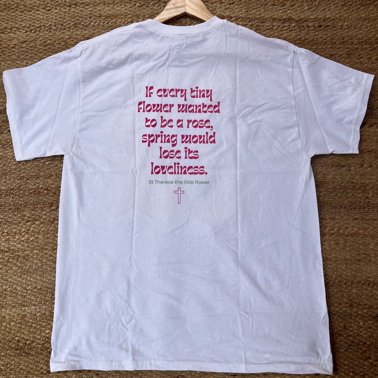 St Therese the little flower Icon T-Shirt - Australian Flower Series