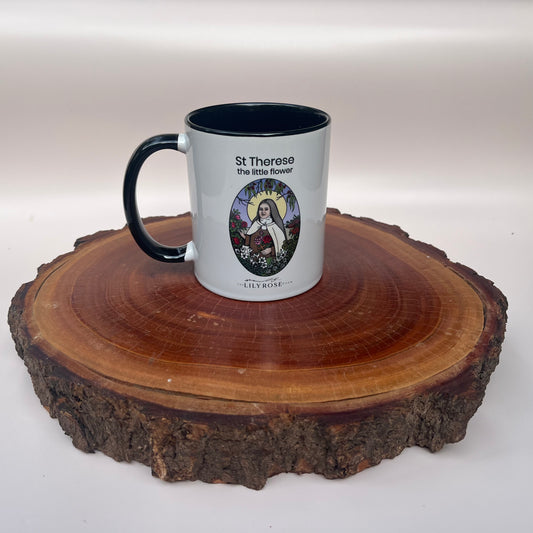 St Therese of Lisieux Icon Mug - Australian Flower Series